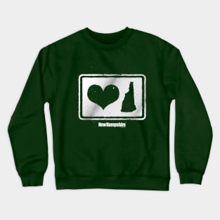 Love NH (transparent white graphic) Crewneck Sweatshirt